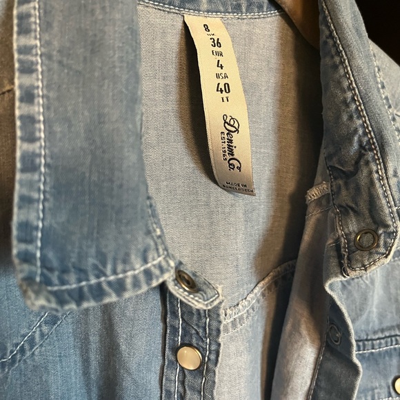 Chambray Button Down Shirt - Picture 2 of 4